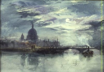 Vue de la Tamise avec la cathédrale Saint-Paul au loin - Richard Henry Wright