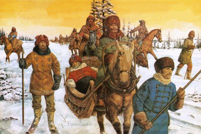 Ivan le Grand dans un traîneau - Richard Hook