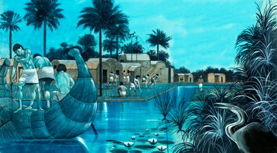 La vie dans la vallée du Nil - Richard Hook
