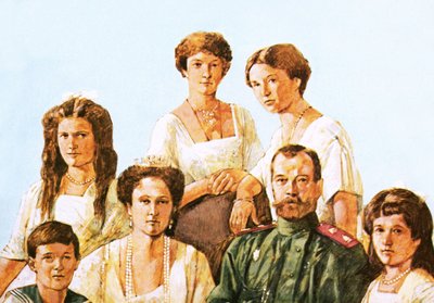 Le tsar Nicolas II avec cette famille - Richard Hook