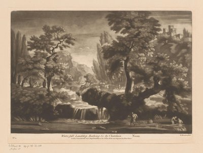 Paysage avec cascade - Richard Houston
