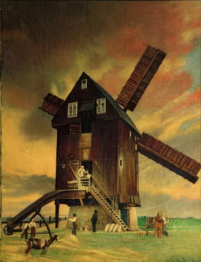 Vieux moulin à vent à Roitzsch près de Wurzen - Richard Mueller