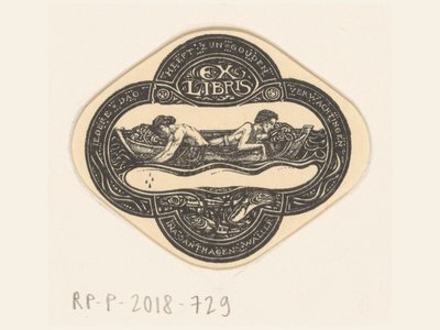 Ex libris de Ina van Eibergen Santhagens-Waller - Richard Nicolaüs Roland Holst