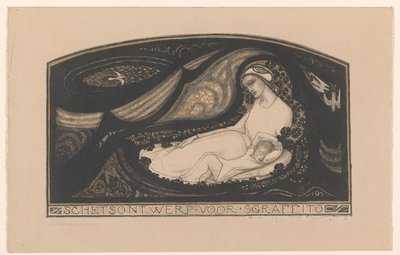 Femme allongée et enfant - Richard Nicolaüs Roland Holst