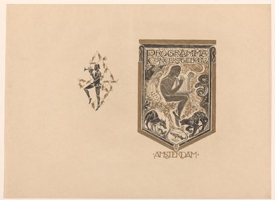 Conception de couverture pour : Programme du Concertgebouw Amsterdam - Richard Nicolaüs Roland Holst