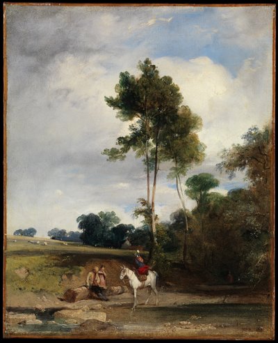 Halte au bord de la route - Richard Parkes Bonington