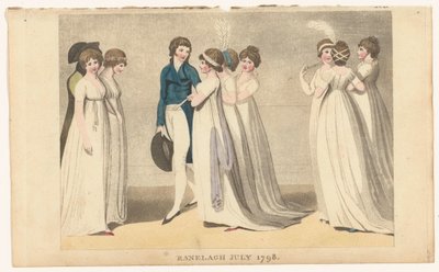 Magazine des modes féminines de Londres et Paris : Ranelagh juillet 1798 - Richard Phillips