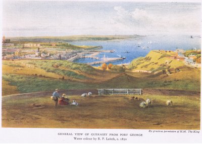 Vue générale de Guernesey depuis Port George - Richard Principal Leitch