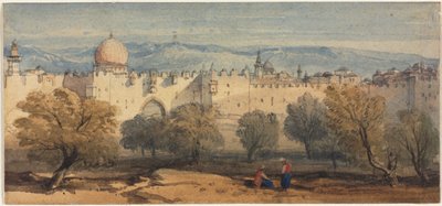 Porte Saint-Étienne, Jérusalem, vers 1860 - Richard Principal Leitch