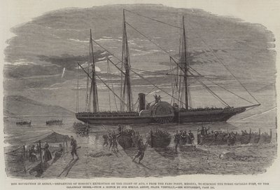 La révolution en Sicile, départ de l