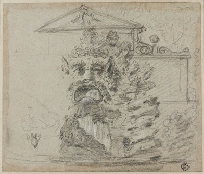 Il Mascherone, une fontaine en rocaille sur le terrain de la Villa Borghese - Richard Wilson