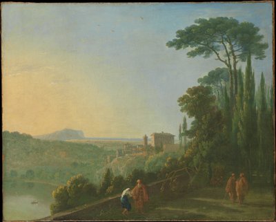 Le lac de Nemi et Genzano depuis la terrasse du monastère des Capucins - Richard Wilson