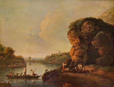Paysage, avec rivière et bateaux, vers 1758, 1938 - Richard Wilson