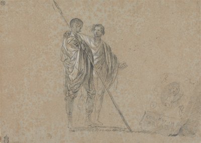 Étude de figures pour "Une vue de la Campagne" - Richard Wilson