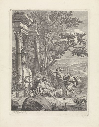 Silvio touche Dorinda avec une flèche - Richard van Orley (II)