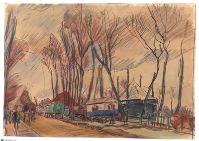 Une route sous la pluie - Amersfoort - Rik Wouters