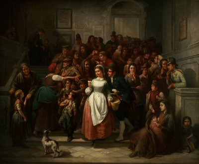 Après le tirage de la loterie, 1859 - Ritter von Malheim Friedländer Friedrich
