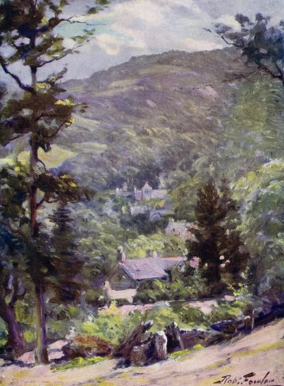 Vue lointaine de Bettws-y-Coed - Robert (after) Fowler