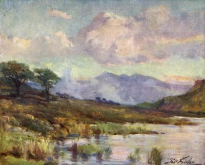 Snowdon depuis le lac Capel Curig, soirée d