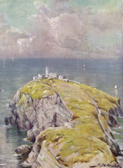 Le Stack, Holyhead (lithographie en couleur) - Robert (after) Fowler