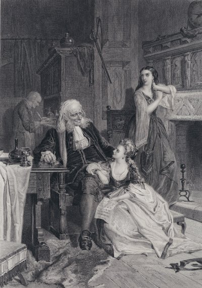 Illustration pour Le Pirate de Sir Walter Scott - Robert (after) Herdman