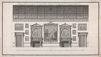 Maison Headfort, Salle à manger, côté cheminée - Robert Adam