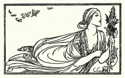 Illustration pour les Poèmes de John Keats : Sommeil et Poésie - Robert Anning Bell