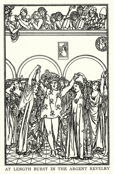 Illustration pour les Poèmes de John Keats : La Veille de la Sainte-Agnès - Robert Anning Bell
