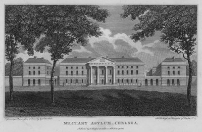 Asile Militaire, Chelsea - Robert Blemell (after) Schnebbelie