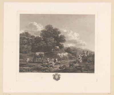 Paysage avec bergers et bétail - Robert Daudet (II)