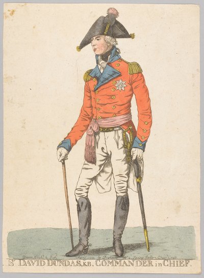 Sir David Dundas, KB, commandant en chef - Robert Dighton