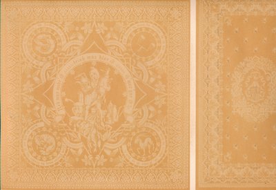 Linge damassé par M. C. Faber, Stuttgart et Messieurs Burre Bros. Dumferline, 1863 - Robert Dudley