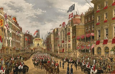 Temple Bar, Londres, 7 mars 1863 (gravure) - Robert Dudley
