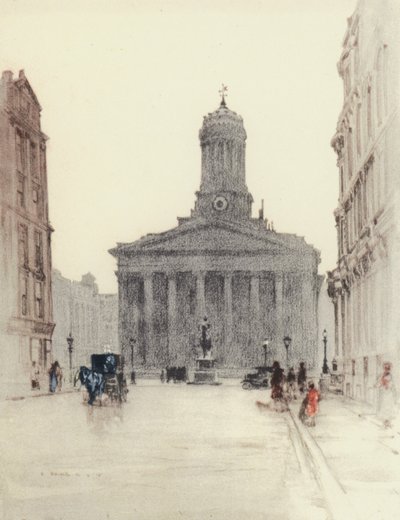 Glasgow : The Royal Exchange (lithographie couleur) - Robert Eadie