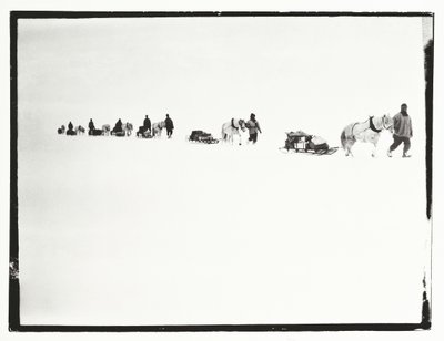 Poneys en marche, Grande Barrière de Glace, 2 décembre - Robert Falcon Scott