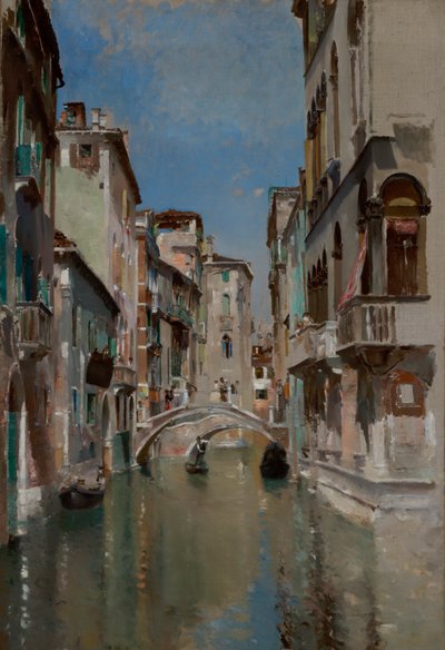 Canal à Venise, quartier de San Trovaso - Robert Frederick Blum