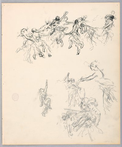 Dessin, figures dansantes, 1882-83 - Robert Frederick Blum