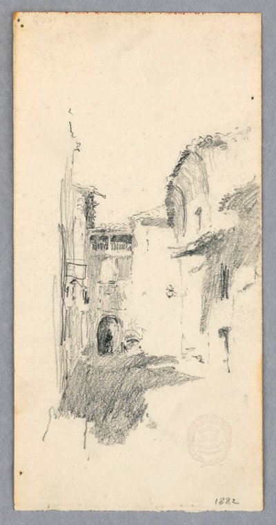 Dessin, scène de rue, 1882 - Robert Frederick Blum