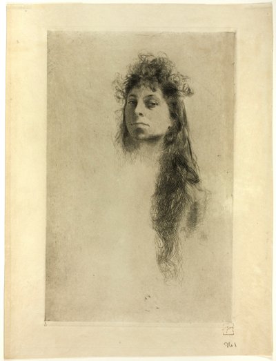 Tête de fille - Robert Frederick Blum