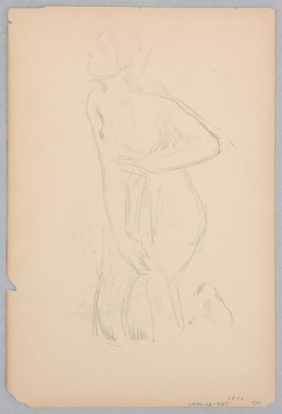Étude pour une femme agenouillée, "Vintage Festival," Mendelssohn Glee Club, New York - Robert Frederick Blum