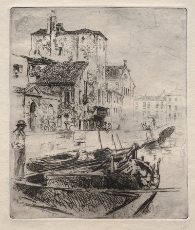 Canal et bateaux vénitiens, n° 8 - Robert Frederick Blum