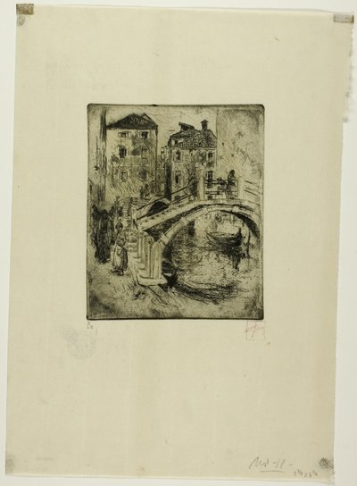 Canal et ponts vénitiens - Robert Frederick Blum