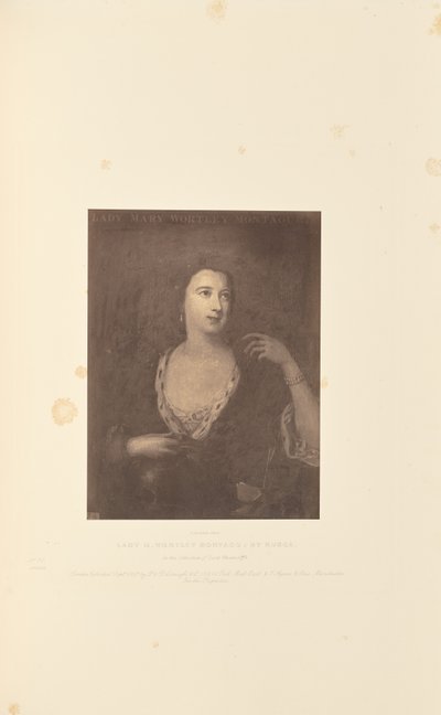 Lady M. Wortley Montagu, par Rusca - Robert Howlett