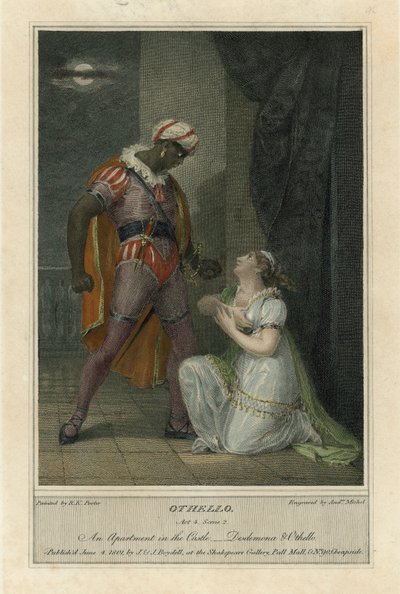 Illustration pour Othello de Shakespeare, Acte 4 Scène 2 - Robert Kerr (after) Porter