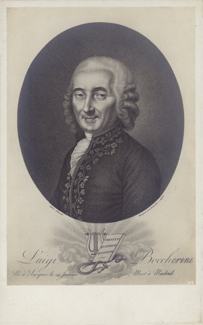 Luigi Boccherini, compositeur et violoncelliste italien (1743-1805) - Robert Lefevre