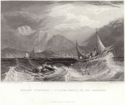 Bateaux de pêche pendant la mousson - Robert Melville Grindlay