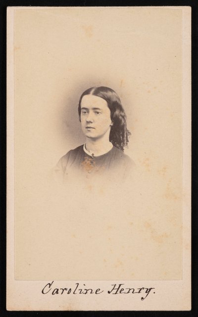 Portrait de Caroline Henry 1839-1920, entre 1860 et 1869 - Robert. Robert Addis,RW Addis,Addis