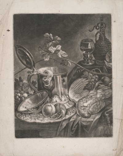 Nature morte avec chope et plat de dessert - Robert Robinson
