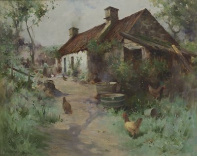 Cabane avec volaille - Robert Russell MacNee