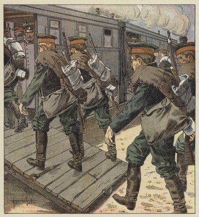 Embarquement des troupes russes - Robert Salles
